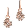 Armani Gold plated earrings 2in1 Quatrefoil with cubic zirconia EG3610221