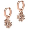 Armani Gold plated earrings 2in1 Quatrefoil with cubic zirconia EG3610221