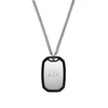Armani Men's steel pakabukas Dog tag AXG0169040
