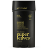 „Attitude Attitude SUPER LEAVES“ dezodorantas-stiklas vyrams – gintaro ir citrusinių vaisių aromatas, 75 g