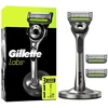 Gillette Labs Skustuvas Vyrams + 3 skutimosi galvutės, magnetinis stovas