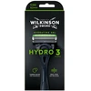 Barzdaskutė Wilkinson Sword „Hydro 3 Juodas Edition“ skustuvas + 1 galvutė