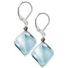 Beautiful Hidden Passion earrings with a light mėlynas Lampglas pearl ECH4/CHI