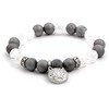Agato Agate and crystal bead bracelet MINK76 / 17