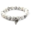 Agato Bead bracelet made of baltas howlite MINK30 / 17