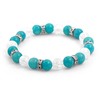 Agato Bead bracelet made of calcite and crystal MINK72 / 18
