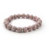 Agato Bead bracelet made of pink howlite MINK38 / 17