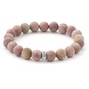Agato Bead bracelet made of rhodochrosite MINK11 / 17