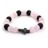 Agato Beaded bracelet made of rosemary, lava stone and hematite MINK06 / 17