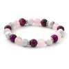 Agato Beaded bracelet made of tiger eye, rosewood and howlite MINK19 / 18