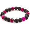 Agato Beaded bracelet made of tiger eye and lava stone MINK20 / 17