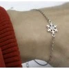 Beneto Beautiful sidabrinis bracelet Snowflake AGB637 / 21
