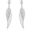 Beneto Beautiful sidabrinis auskarai Angel wings AGUP2360L
