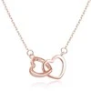 Beneto Bronze sidabrinis pakabukas with hearts AGS1327 / 47-ROSE