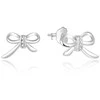 Beneto Charming sidabrinis bow earrings AGUP809L