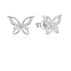 Beneto Charming sidabrinis auskarai Butterflies AGUP757L
