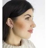 Beneto Elegant sidabrinis auskarai su tikrais upės perlais AGUC2579DP