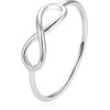 Beneto Elegant sidabrinis Infinity Ring AGG357