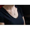 Beneto Elegant sidabrinis pakabukas with real pearl AGS984 / 47P