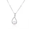 Beneto Elegant sidabrinis pakabukas with real pearl AGS984 / 47P