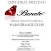 Beneto Exclusive Sidabriniai auskarai su granatais GRAAGUC1935