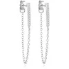 Beneto Fashion sidabrinis auskarai su skaidriais cirkoniais AGUP2374L