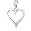 Beneto Gentle sidabrinis pakabukas Heart AGH634L