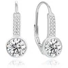 Beneto Glittering sidabrinis auskarai su cirkoniais AGUC2424L