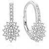 Beneto Glittering sidabrinis auskarai su cirkoniais AGUC2154L