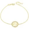 Beneto Gold-plated sidabrinis bracelet with medžio of life AGB485 / 20-GOLD