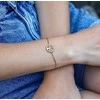 Beneto Gold-plated sidabrinis bracelet with medžio of life AGB485 / 20-GOLD