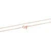 Beneto Exclusive Beneto išskirtinė paauksuota sidabrinė grandinėlė Anker AGS1286-ROSEGOLD