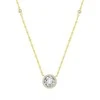 Beneto Gold plated sidabrinis pakabukas with crystals AGS1135 / 47-GOLD