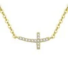 Beneto Gold plated sidabrinis pakabukas with cross AGS546 / 47-GOLD