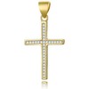 Beneto Paauksuotas sidabrinis pakabukas Cross AGH592-GOLD