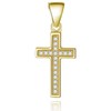 Beneto Paauksuotas sidabrinis pakabukas Cross AGH589-GOLD