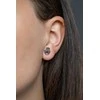 Beneto Hamsa sidabrinis earrings - hand of Fatima AGUP2242