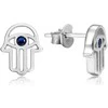 Beneto Hamsa sidabrinis earrings - hand of Fatima AGUP2242