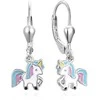 Beneto Žaismingi kabantys auskarai Unicorn AGUC3291D