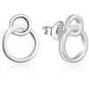Beneto Minimalist sidabrinis earrings AGUP1425 puzetka