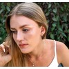 Beneto Minimalist sidabrinis earrings rings AGUC1854