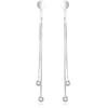 Beneto Modern sidabrinis chain earrings AGUP1864