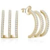 Beneto Fashion paauksuoti auskarai su cirkoniais AGUP3301-GOLD