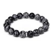Agato Obsidiano karoliukų apyrankė MINK157/20