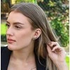 Beneto Žavūs ilgi auskarai su žaliais cirkoniais AGUP3299GR