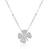 Beneto Playful sidabrinis pakabukas with four-leaf clover AGS890 / 47