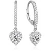 Beneto Romantic heart sidabrinis auskarai AGUC2584L