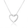 Beneto Romantic sidabrinis pakabukas with zircons AGS1109 / 47L (chain, pendant)