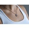 Beneto Romantic sidabrinis pakabukas su cirkoniais Infinite love AGH542L