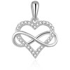 Beneto Romantic sidabrinis pakabukas su cirkoniais Infinite love AGH542L